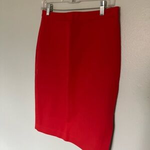 Banana Republic Vibrant Red Pencil Skirt